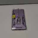 DEERLAMN Case for Samsung Galaxy S24 Ultra with Slide Camera Cover+Screen Protector (1 Pack), Rotated Ring Kickstand Military Grade Shockproof Protective Cover-Deep Purple