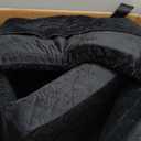 WOOAIDAGG Dog Car Seat for Medium Sized Dog, Pet Travel Car Bed with Seat Belt Channle, Fully Detachable and Washable Car Dog Seat with Adjustable Straps, 3 Straps Easy to Install (Black)