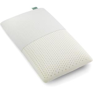 100% Natural Latex Pillow, Luxury Standard Strong Support Sleeping Bed Pillow for Side, Back, and Stomach Sleepers, Firm Latex Foam Pillow, Removable Breathable Cotton Cover (Queen (Medium))