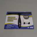 HIWARE All-Purpose Shower Squeegee for Shower Doors, Bathroom, Window and Car Glass - Black, Stainless Steel, 10 Inches