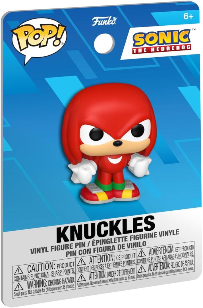 Funko Pop! PVC Pin: Sonic The Hedgehog - Knuckles - Collectable Vinyl Figure - Gift Idea - Official Merchandise - Toys for Kids & Adults - Video Game Fans - Model Figure for Collectors and Display