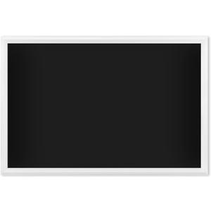 U Brands Magnetic Chalkboard, 30"x20", White Wood Style Frame, Premium Matte Surface (30"W x 20"H)
