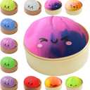 Dumplings Squishy Stress Balls Fidget Sensory Toy Mystery Dumplings Squishy Soft Squeeze Decompression Dough for Adults (Gradation Purple)