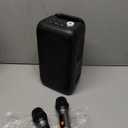 Bluetooth Speaker with 2 Rechargeable Wireless Microphone - Portable Party Speaker with Colorful Lights - Floorstanding Speakers Support TWS/AUX/USB/TF Card Ideal for Party,Home,Camping