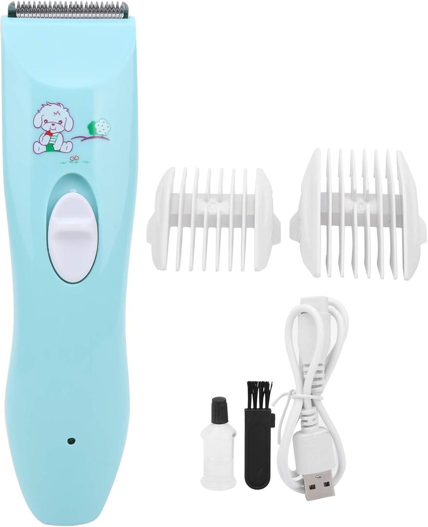 Zerodis Baby Hair Clipper, Children Ultra-Quiet Electric Trimmer USB Rechargeable Cordless Haircut Kit, Fast Charging, Long Battery Life