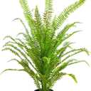 Nearly Natural 3ft UV Resistant Artificial Boston Fern Potted Plant Real Touch Leaves Indoor Outdoor