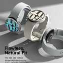 Ringke Bezel Styling [Stylish Stainless Steel Frame] Compatible with Samsung Galaxy Watch 6 Case (44mm), Anti Scratch Protector Adhesive Lightweight Cover Accessory - 44-04 (ST) Silver