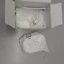 Wireless Doorbell, 1, 000ft Range Loud Enough Doorbell Chime，5 Volume Levels and 52 Door Chimes With LED Flashing (White Big Button)