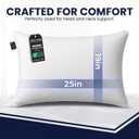 Bed Pillows for Sleeping, Set of 2 Cooling, Hotel Quality with Soft Down Alternative Fill for Back, Stomach & Side Sleepers (Standard)