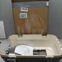 DUMOS 23" Hard-Sided Pet Carrier for Small Pets, 2 Door Cat Carrier, Beige