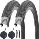 2 Pack 12 Inch Bike Tire and Inner Tubes Set Suitable for 12 X 2.125 Folding Kids Bike Replacement Tires and Tubes Kit Fit for Most Children Bike (12X2.125)