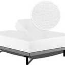 1 Pc Flex Head King Waterproof Mattress Protector for Sleep Number Adjustable Beds, 100% Terry Cotton, Fitted Style 34" Half Split Mattress Cover, Fits Upto 16 Inch Deep Pocket, 78" x 80, White