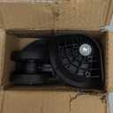 2Pcs 55mm Rubber Swivel Castor Wheels - 360 Degree Quiet Trolley & Furniture Caster