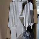 Keter Manor 4x6 Resin Outdoor Storage Shed Kit-Perfect to Store Patio Furniture, Garden Tools Bike Accessories, Beach Chairs and Lawn Mower, Grey & White