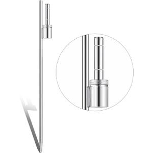 Pelopy 1 Pcs 24 Inch Feather Flag Ground Spike Ground Stake Flag Base Heavy Duty Flags Pole Holder for Outdoor Banner Stakes Fits Poles with 0.65 Inch Inner Diameter, Stake Only