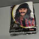 3 x Kangaroo Mullet Wig - The Perfect 80s Rocker Costume Accessory for Men - Halloween, Punk, and Disco (Black)