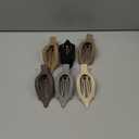 Flat Hair Clip 6 pcs Lay Down Claw Clips Hair Accessories for Women -Brown