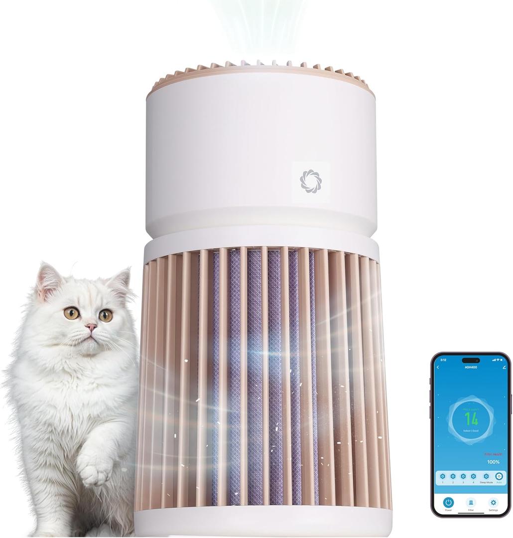 Airthereal H13 HEPA Air Purifier for Home Large Room up to 3500sq.ft, Air Cleaner for for Pet with Washable Filter, Suitable for Cat Hair, Pet Dander, Odor, Dust, Smoke, Air Quality Sensor, AGH400