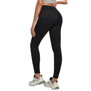 Ewedoos Women Jeans High Waisted Stretchy Skinny Jeans for Women Tummy Control Jeggings Pull on Jeans Leggings with Pockets New Black.2XL
