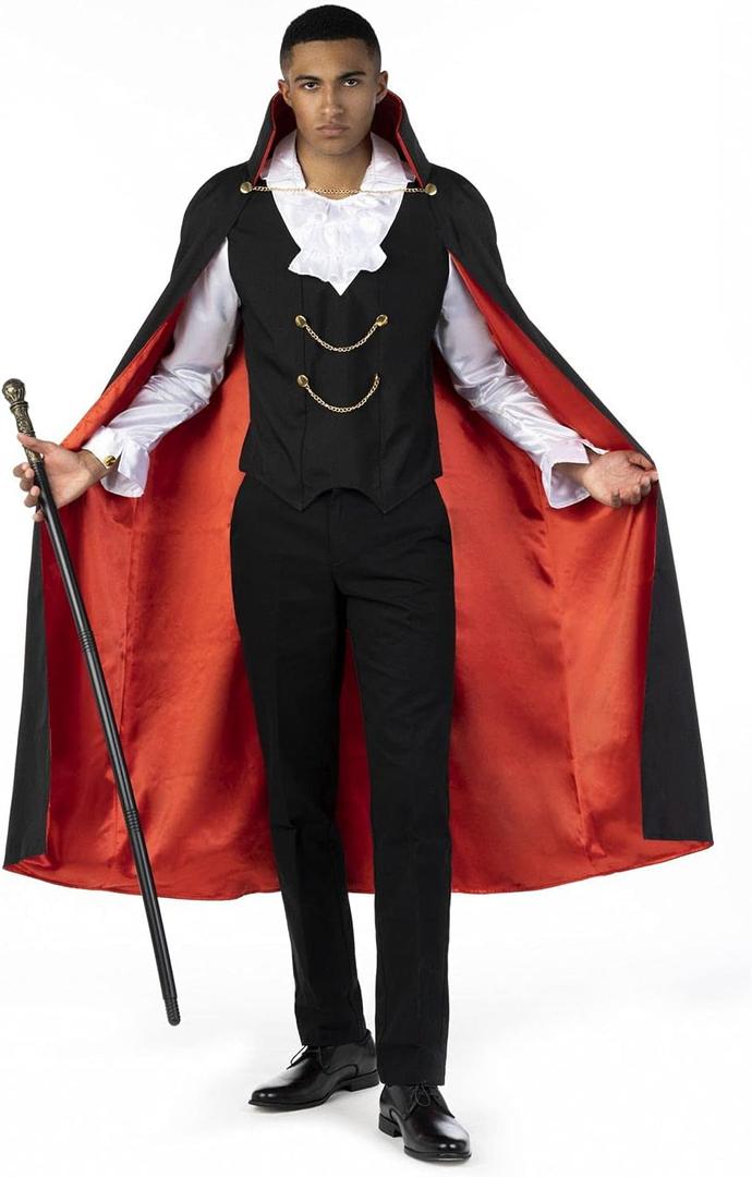 Morph Vampire Costume Men - Adult Dracula Costume for Halloween - Men's Vampire Costumes for Parties and Events (Medium)