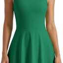 ATTRACO Women Tennis Dress with Shorts Workout Golf Skirts with Pockets Athletic Dresses XL