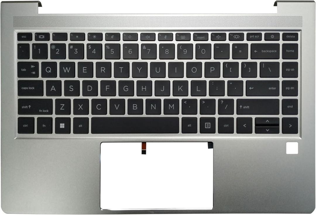 Laptop Replacement Keyboard Compatible for HP Elitebook 640 G10 645 G10 US Layout with Palmrest Upper Cover Backlit N45429-001 JER4BX8TTATP40