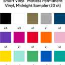 Cricut Smart Vinyl Matless Permanent Vinyl, Colorful Sampler 13 in x 12 in (20 ct)