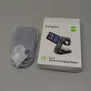 3-in-1 Wireless Charging Station for Apple Devices, 15W Wireless Charger for iPhone 17/16/15/14/13/12, Apple Watch, AirPods, Magnetic Foldable Fast Charger Apple Charging Station (Matte Black)