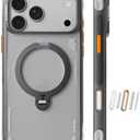 TORRAS Ostand Q3 Air for iPhone 17 Pro Max Case with 360 Magnetic Stand, Fit for MagSafe, Mil-Grade Drop Tested, Camera Control Button, Shockproof Phone Case for iPhone 17 Pro Max 6.9", Shadow Black