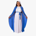 Morph Virgin Mary Costume For Kids, Virgin Mary Costume For Girls, Nativity Outfits For Children, Religious Dress Up Size L