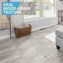 Art3d Peel and Stick Floor Tile Vinyl Wood Plank 36-Pack 54 Sq.Ft, Dusty Grey, Rigid Surface Hard Core Easy DIY Self-Adhesive Flooring