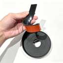 2 x Neoprene Rubber Strip with Adhesive Backing, 1/8"(3.0mm) Thick | Oil-resistant, Waterproof, Flexible For weather stripping, Resealing, protection, 1" Wide x 1/8" Thick x 10' Long