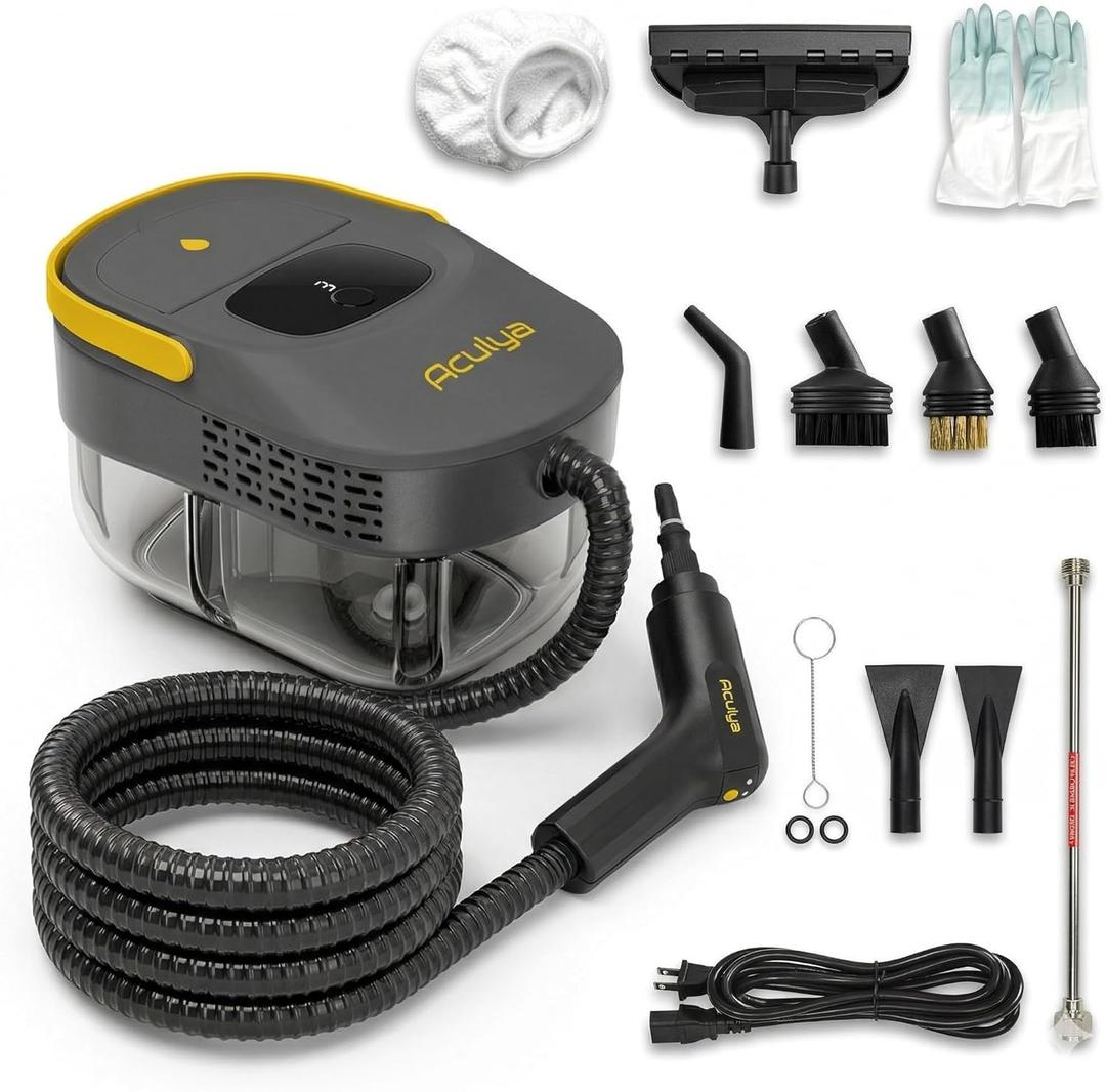 1.69 Quarts Handheld Steam Cleaner for Home Cleaning Portable Steam Cleaner for Car, Carpet, Furniture, Tile Floor, Dirt, Grease, Grout