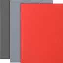 Tondiamo 3 Pcs Rubber Stamp Sheets for Laser Engraving Machine, A4 Rubber Stamp Sheets for Laser Cutter Soft to Make, 2.3 mm(Red, Dark Gray, Light Gray)