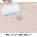 Bath Mats 36x24 Non-Slip Absorbent Bathroom Rug, Quick Dry Machine Washable Shower Tub Mat with Rubber Backing, Soft Floor Carpet for Bathroom Decor Waffle White