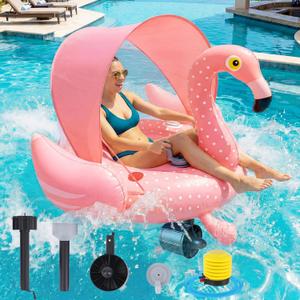 Motorized Pool Floats for Adults with Canopy, 48" x 48"
