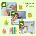 2 x Klever Kits 18 Pcs Easter Suncatchers Crafts Set, Suncatcher Window Art Craft Kit for Kids Art & Home School Activities Party Favor Easter Party Supplies