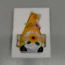 Garden Gnome Sculpture With Solar Bee Lights - Outdoor Decor, Sunflower Gifts for Women, Mom or Birthdays - Summer Fairy Garden for Patio, Yard, Lawn