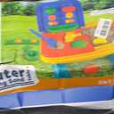 Kids Sand and Water Table, 2 in 1 Toddler Activity Table with Water Wheel & Sand Tools, Outdoor Indoor Sensory Play Sandbox Table for Toddlers, Summer Beach Water Toys for Boys Girls Age 3+