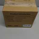 IDavosic.ly 5 Tier Rotating Earring Holder Organizer with Metal Tray, Adjustable Plastic Dangle Display Stands Tree with 285 Grooves, Large Hoop Storage Rack Tower, Black