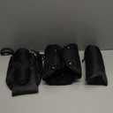 2 Pack Airplane Foot Rest,Portable Airplane Foot Hammock for Under Desk at Work to Relax Your Feet,Adjustable Memory Foam Foot Rest for Air Travel with Ear Plugs and Eye Mask