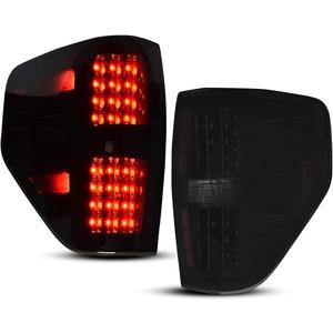 AUTOSAVER88 LED Tail Lights Compatible with 2009-2014 Ford F150 Styleside Pickup Truck Rear Taillights Brake Reverse Lamp Assembly Smoked Left+Right