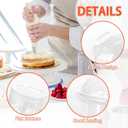 Jnnzzggu 50 Pcs 8 OZ Disposable Plastic Cups with Dome Lids,Clear Dessert Cup,Mini Parfait Appetizer Containers for Ice Cream,Cake,Fruit,Pudding,Jello Shot,Drink,Yogurt,Soups,Salad,Snacks