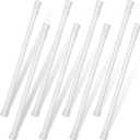8 Pack Window Security Bar Extendable Tension Rods 23.6-43.3 Inch 1.2'' Diameter Adjustable Sliding Glass Door Lock Security Stick Window Safety Bars with Rubber Tips for Bathroom Cupboard