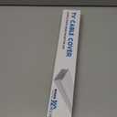 TV Cable Hider - 62.8in PVC Cord Hider Cable Management Wall, Paintable Cord Concealer for Wall Mounted TV, Cables Raceway White Wire Hider, Wall Wire Covers for Cords, 4* L15.7in *W1.2in *H0.59in