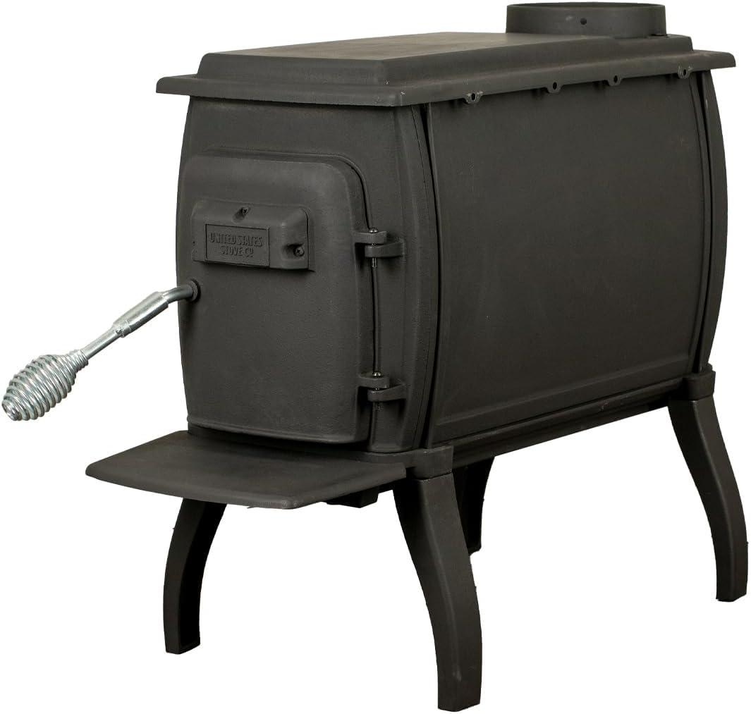 US1261E 900 sq. ft. Cast Iron Log Wood Stove