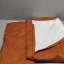 Blackout Curtains 52 x84 Inch Long 2 Panel Sets Orange Linen Curtains for Bedroom Living Room Nursery Sliding Door Rod Pocket Back Tab Top Noise Cancelling