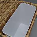 Coeusy 3 Gallon Wicker Trash Can,Small Bathroom Trash Can with Lid,Natural Water Hyacinth Wicker Waste Basket for Bedroom,Toilet,Narrow Garbage Can with Removable Liner