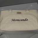 MOMCANDO Diaper Bag Tote with Dividers, Zipper, Top Cover and Strap, Larger Size with insulated storage bag - Beige