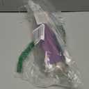 Flameless Advent Candle Set 4-Piece LED Advent Taper Candles Purple and Pink - Soft White Flickering Flame - Remote Control